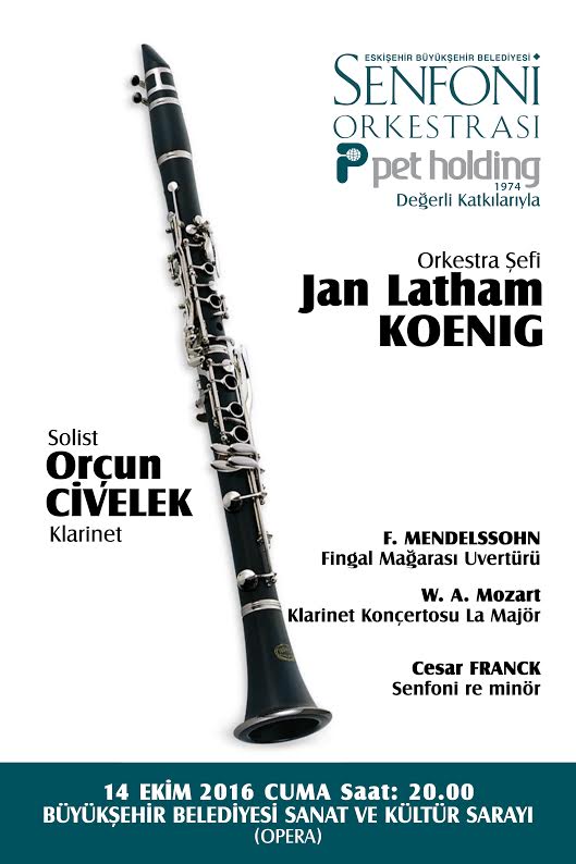 Ödüllü Orkestra Şefi Jan Lathan-Koenig Türkiye’de: 14 Ekim 2016